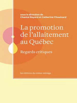 cover image of La promotion de l'allaitement au Québec